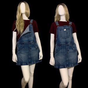Calvin Klein Overall Denim Dress - Blue